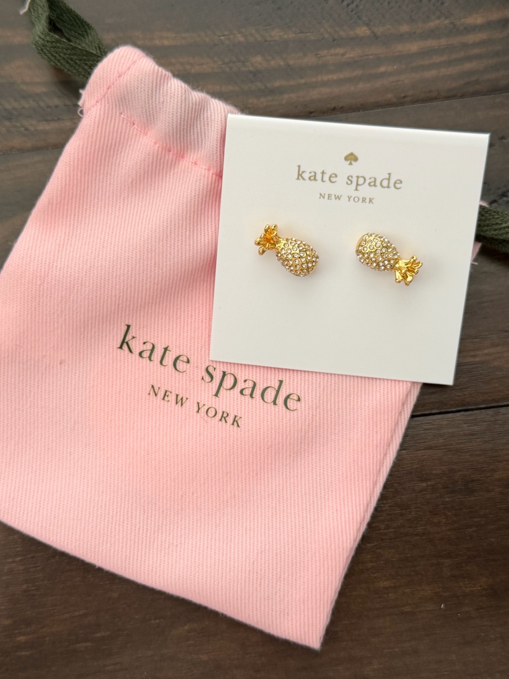 Kate Spade Pineapple stud earrings - Picture 5 of 5